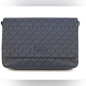 Michael Kors Black Monogram Messenger Bag